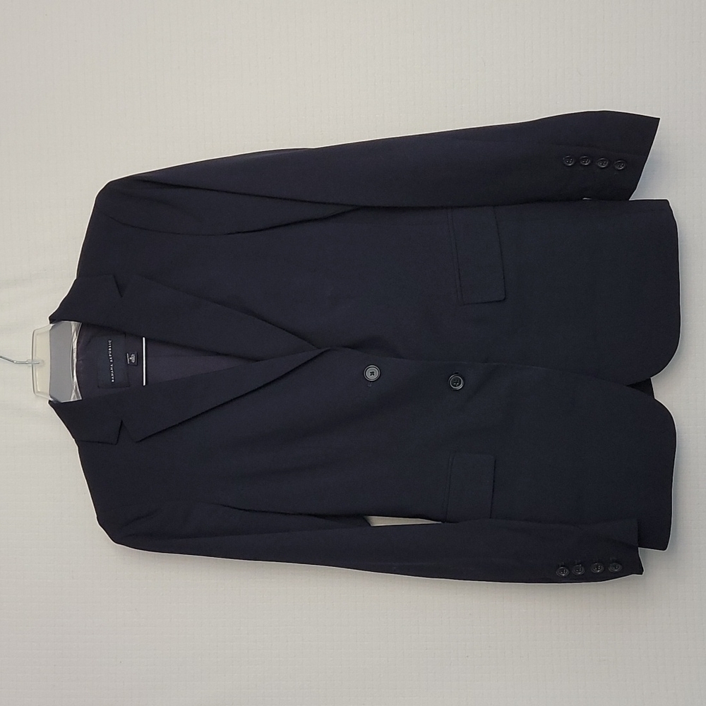 Banana Republic Navy Wool Suit Set with Skirt